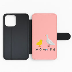 Homies Chick And Duck Flip Phone Case