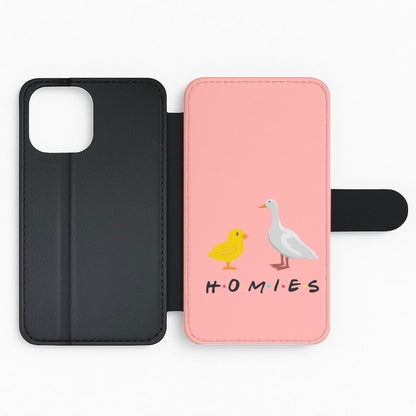 Homies Chick And Duck Flip Phone Case