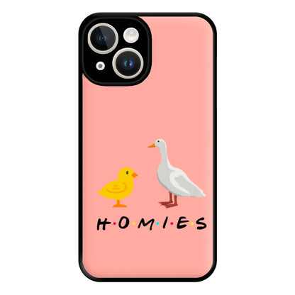 Homies Chick And Duck Phone Case for iPhone 14