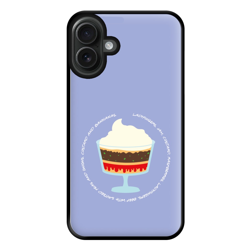 Ladyfingers, Jam, Custard Phone Case for iPhone 16 Plus