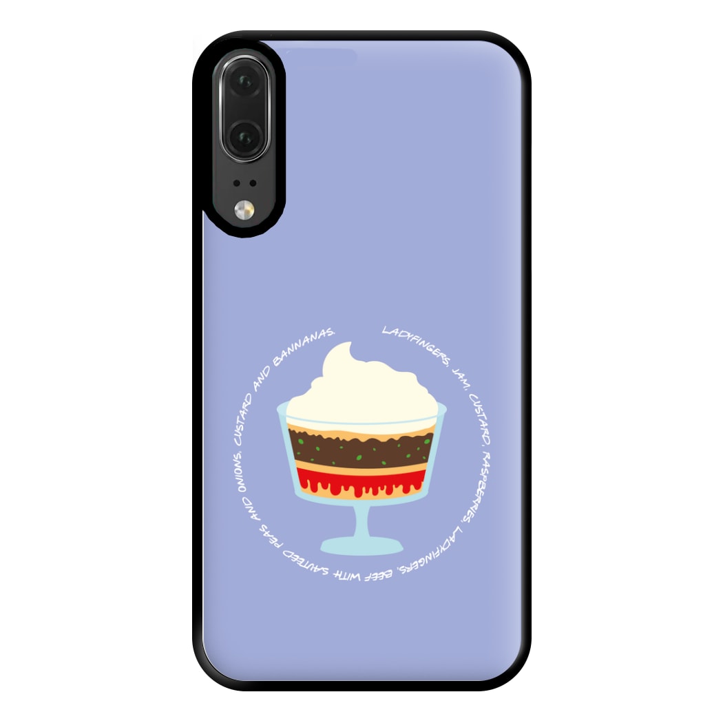 Ladyfingers, Jam, Custard Phone Case for Huawei P20