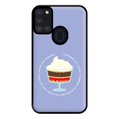 Ladyfingers, Jam, Custard Phone Case for Galaxy A21s