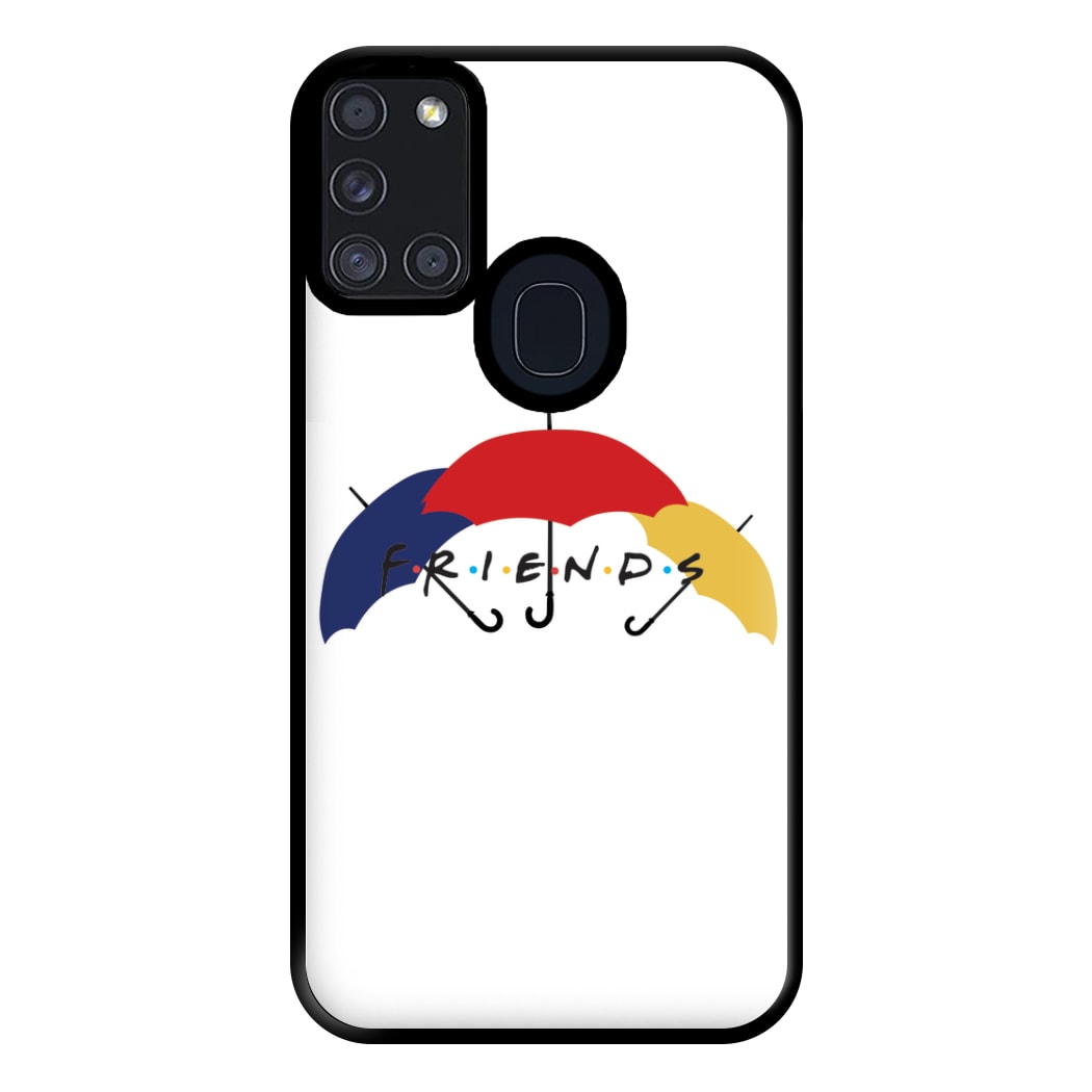 Umbrella Friends Phone Case for Galaxy A21s