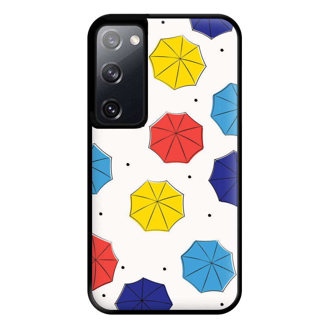 Colourful Umbrellas Pattern Phone Case for Galaxy S20