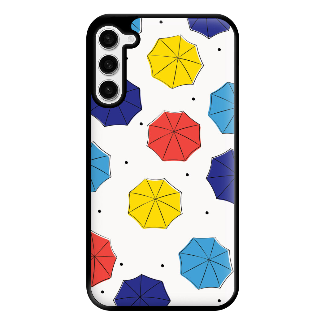 Colourful Umbrellas Pattern Phone Case for Galaxy S23 Plus