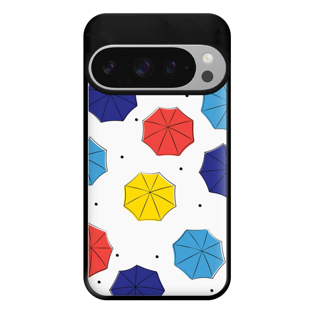 Colourful Umbrellas Pattern Phone Case for Google Pixel 9 Pro XL