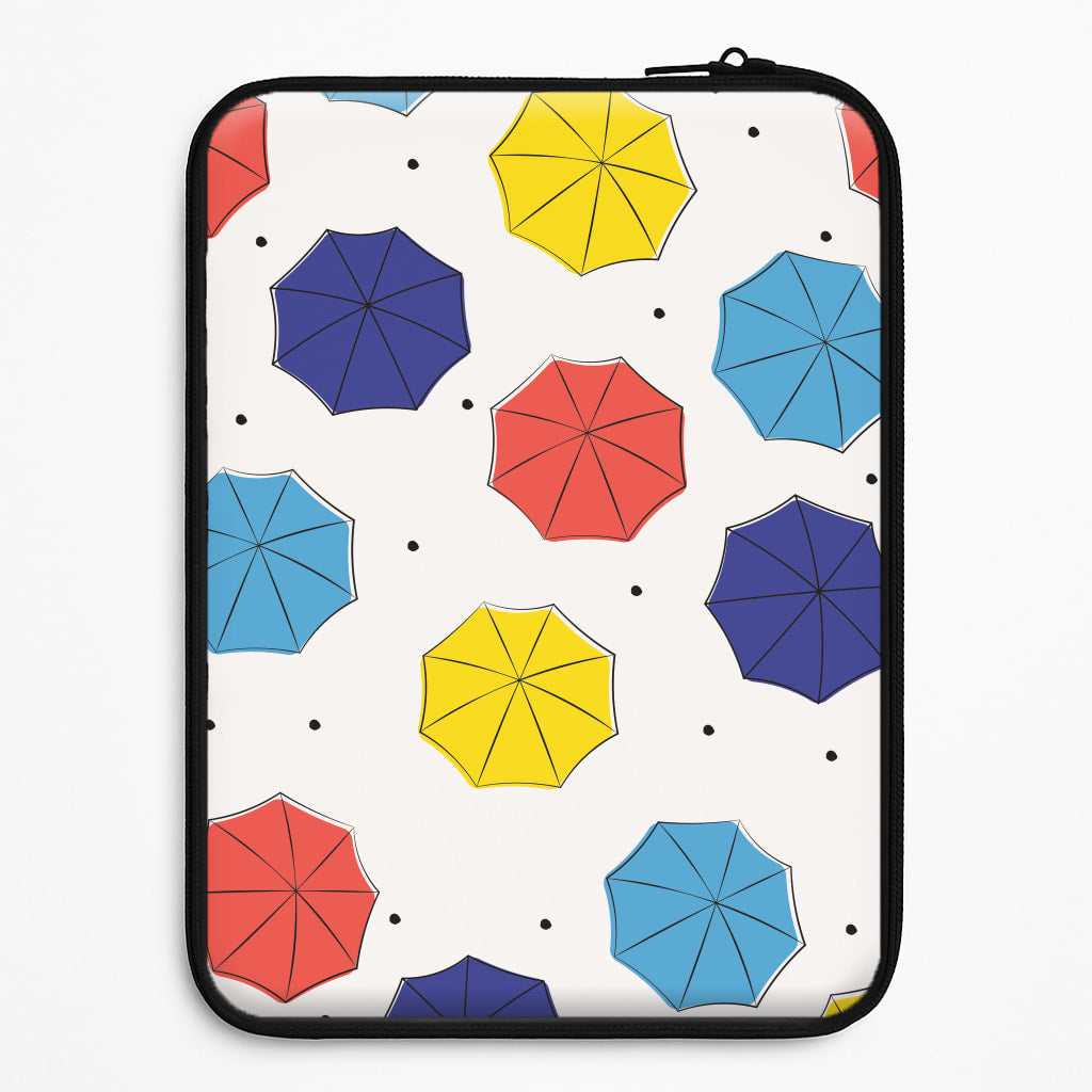 Colourful Umbrellas Pattern Laptop Sleeve