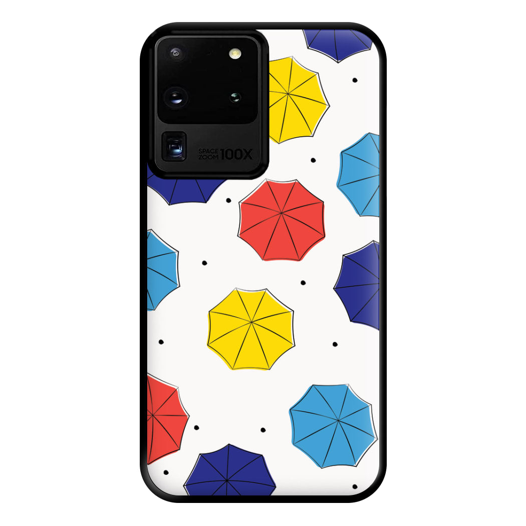 Colourful Umbrellas Pattern Phone Case for Galaxy S20 Ultra