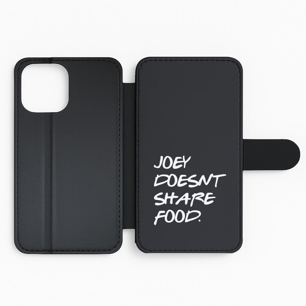 Joey Doesn't Share Food, Black Flip Phone Case