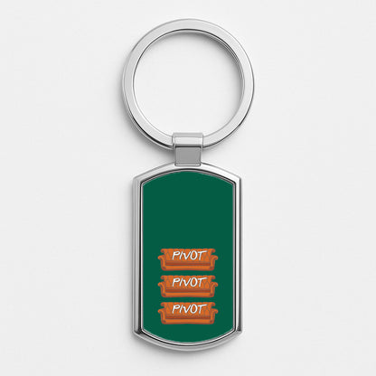 Sitcom Couches Pivot  Silver Keyring