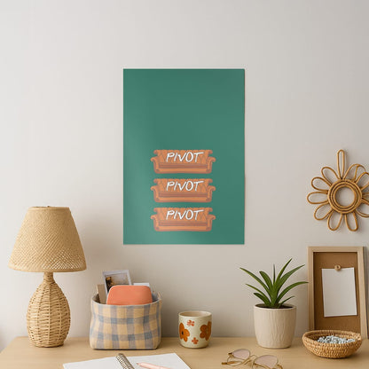 Sitcom Couches Pivot  Art Print