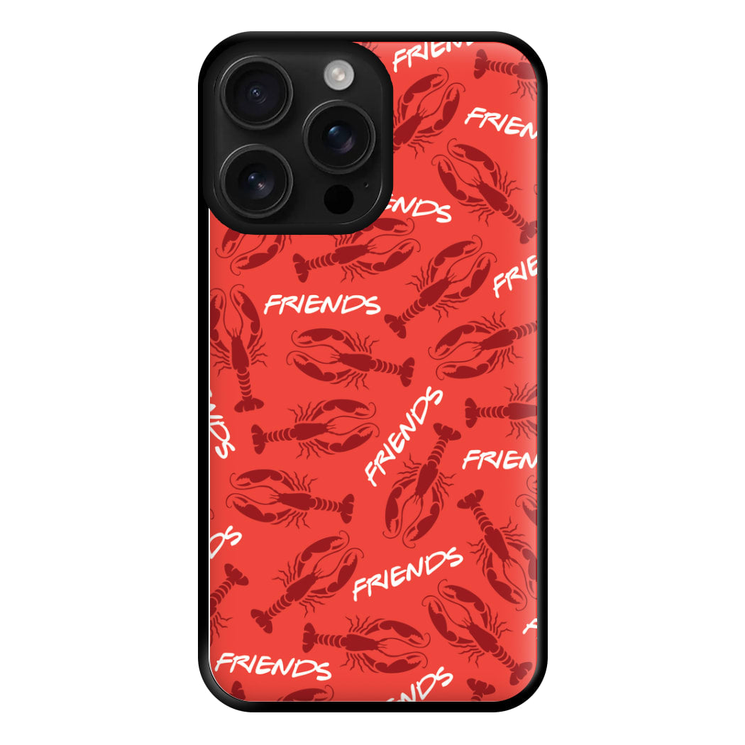 Sitcom Red Lobsters Pattern Phone Case for iPhone 16 Pro Max