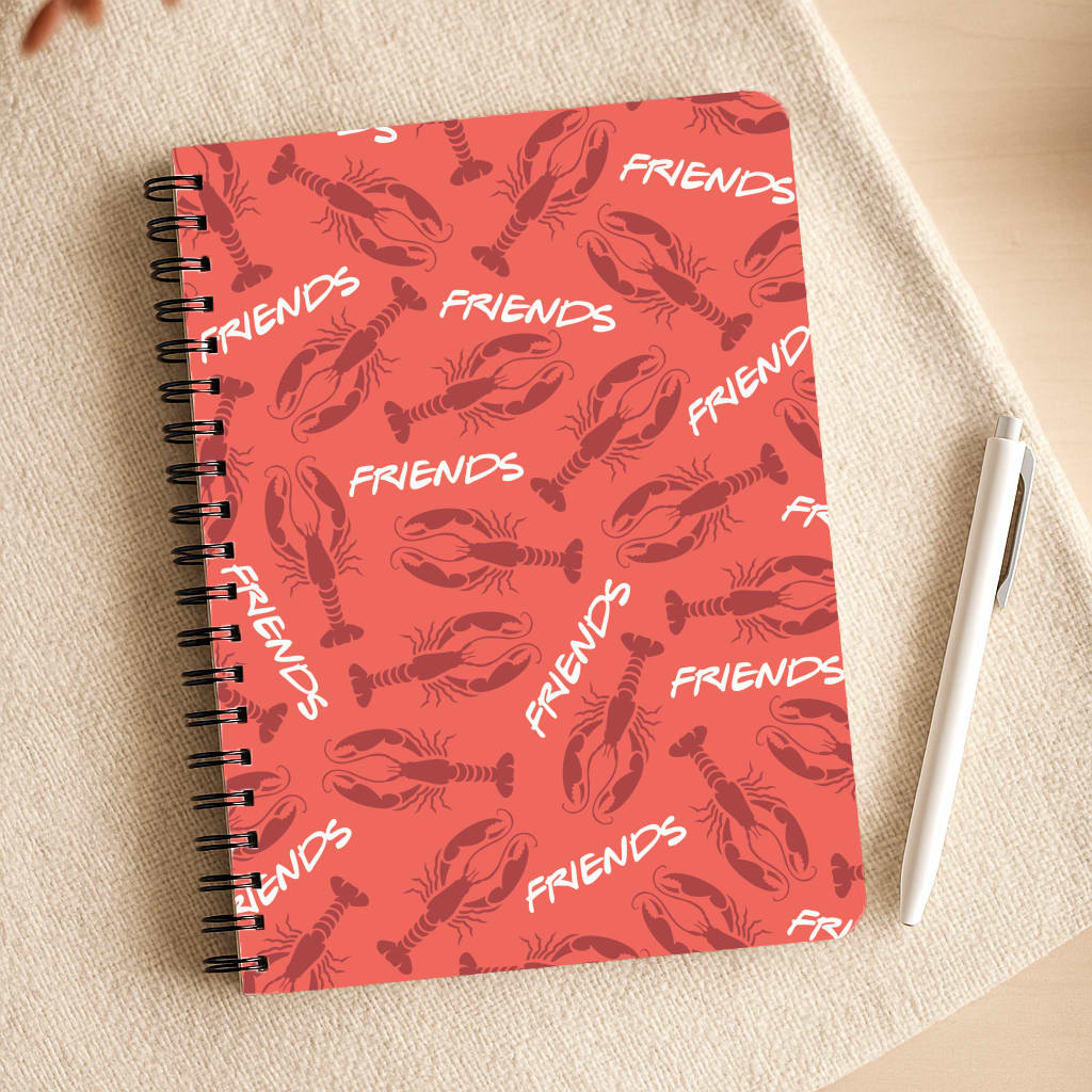 Sitcom Red Lobsters Pattern Notepad