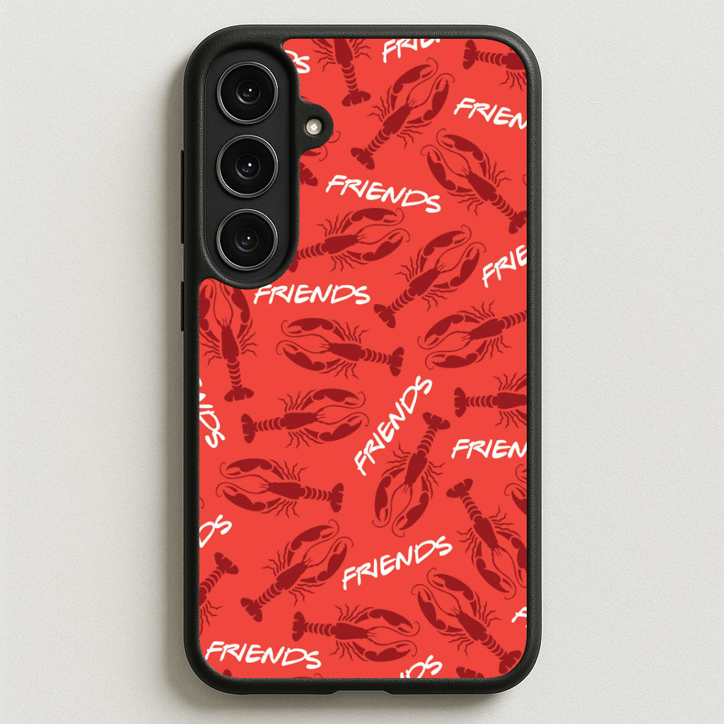 Sitcom Red Lobsters Pattern Phone Case for Galaxy S25FE