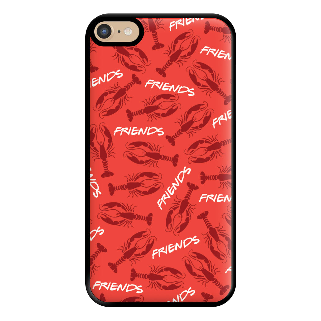 Sitcom Red Lobsters Pattern Phone Case for iPhone 6 Plus / 7 Plus / 8 Plus