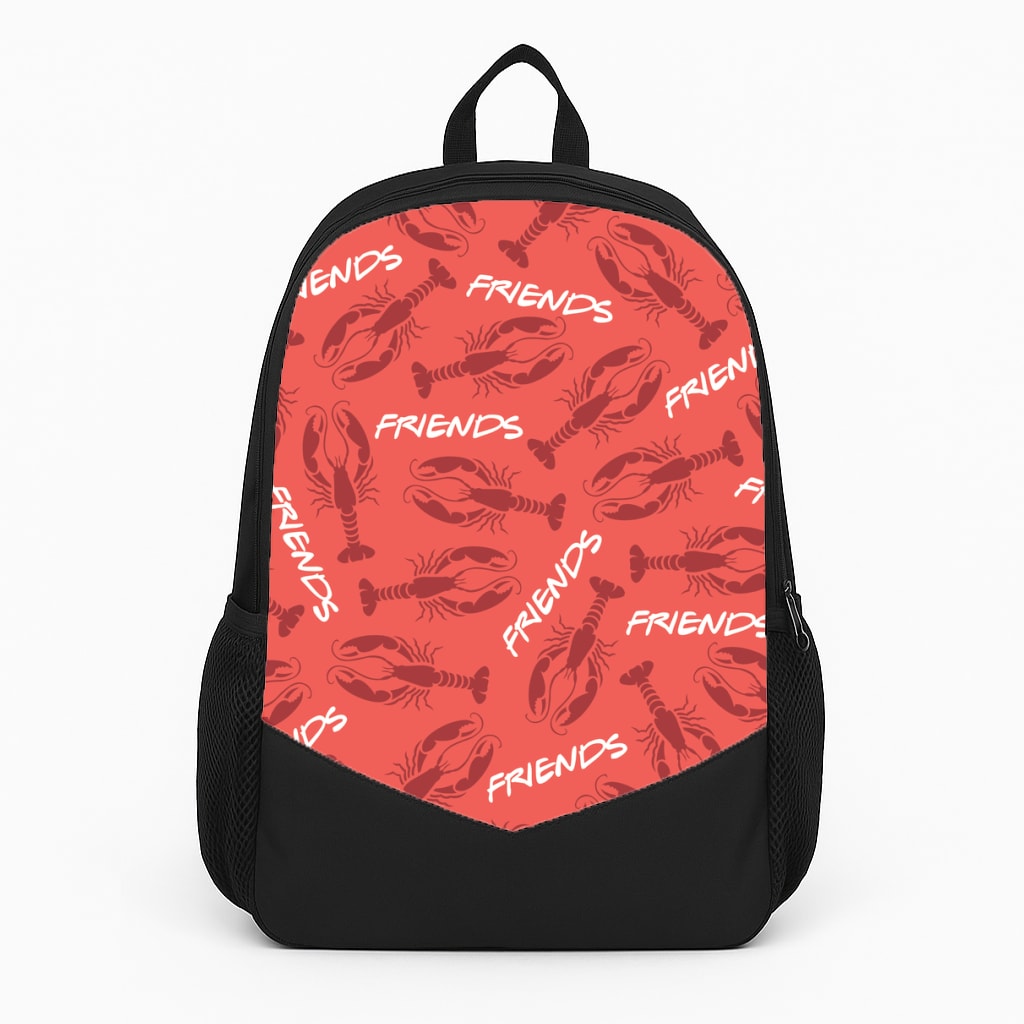 Sitcom Red Lobsters Pattern Large Backpack