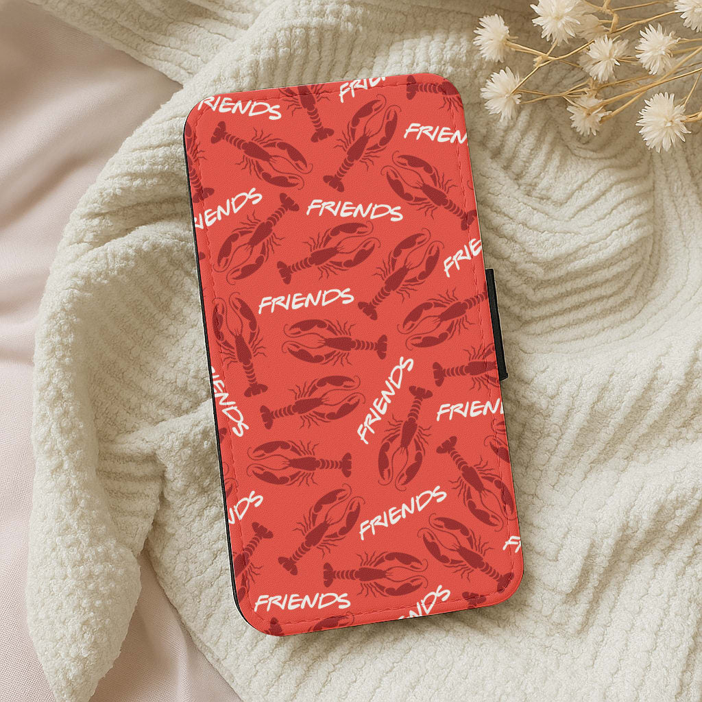 Sitcom Red Lobsters Pattern Wallet Phone Case