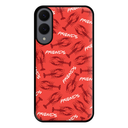 Sitcom Red Lobsters Pattern Phone Case for Galaxy S25 Edge