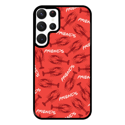 Sitcom Red Lobsters Pattern Phone Case for Galaxy S22 Ultra
