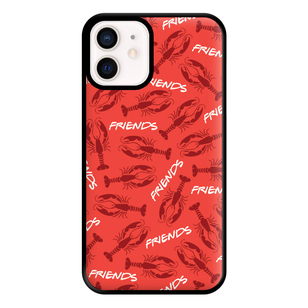 Sitcom Red Lobsters Pattern Phone Case for iPhone 12 Mini