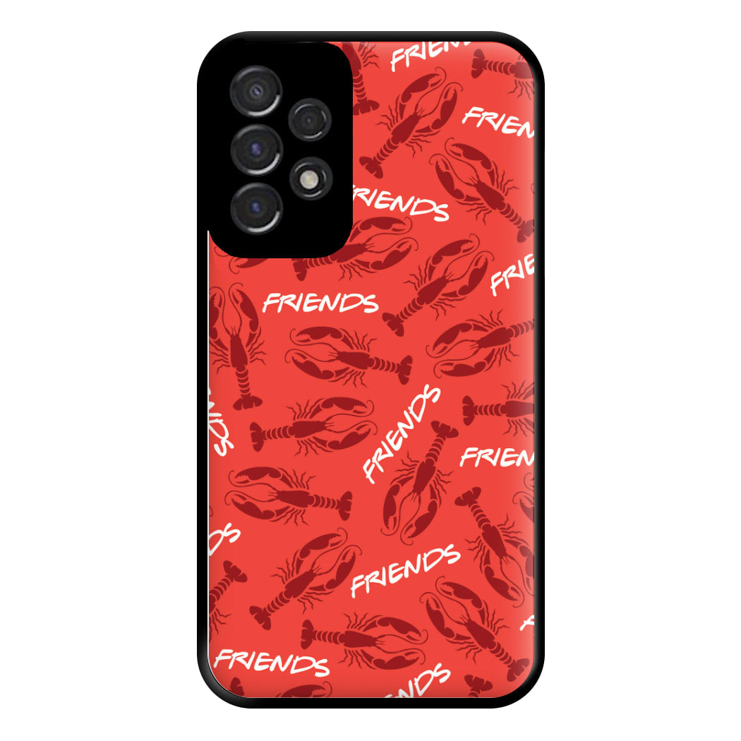 Sitcom Red Lobsters Pattern Phone Case for Galaxy A53
