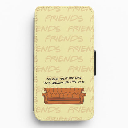 No One Told You Pattern Flip / Wallet Phone Case
