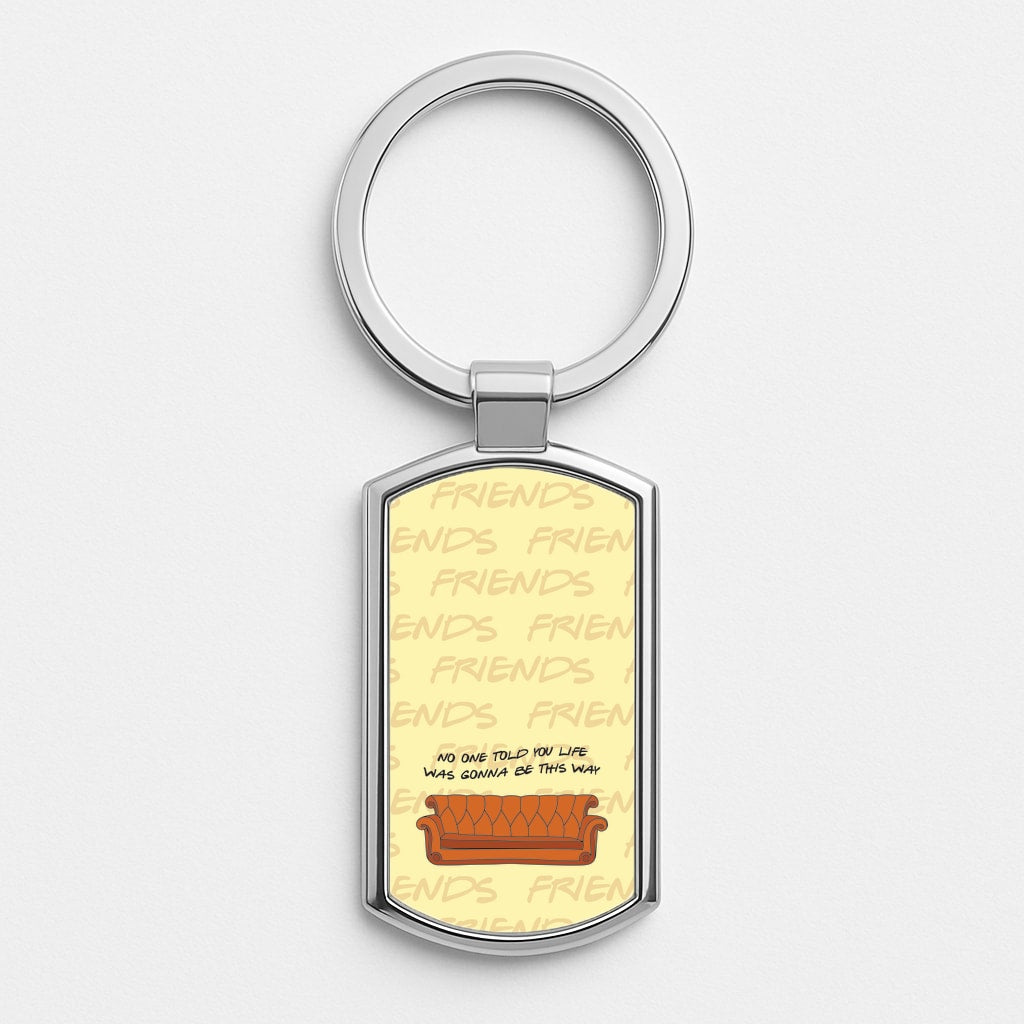 No One Told You Pattern Luxury Keyring