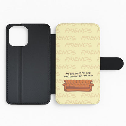 No One Told You Pattern Flip Phone Case