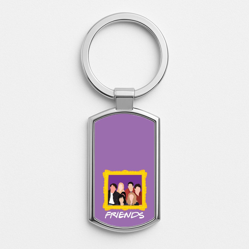 Cast Photo Frame Silver Keyring