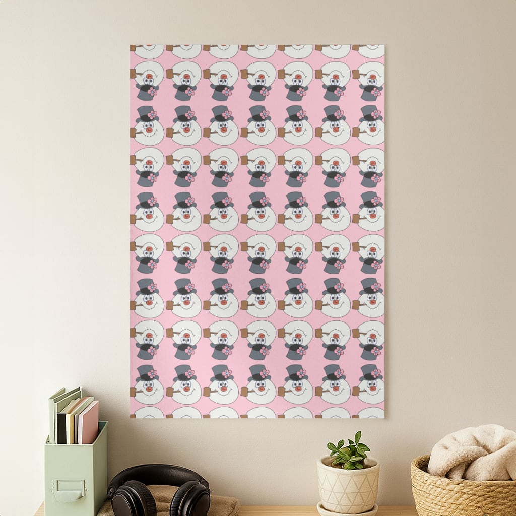 Pattern - Snowman Poster