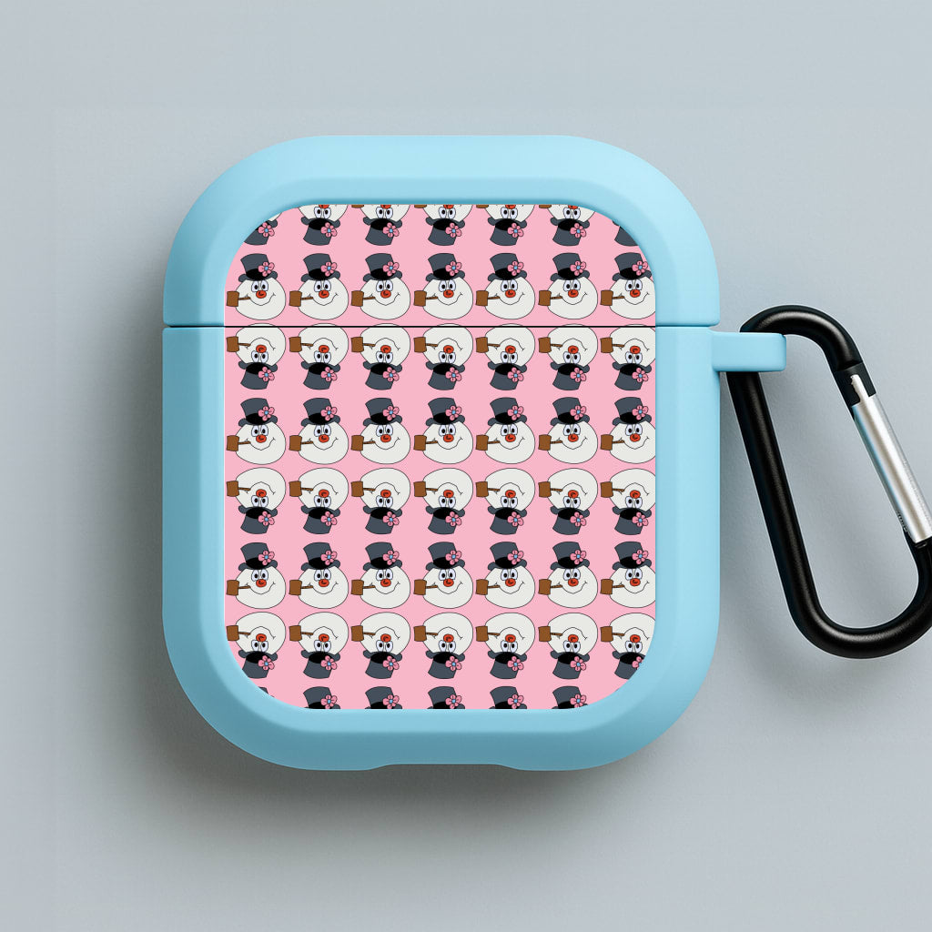 Pattern - Snowman Blue AirPods Case