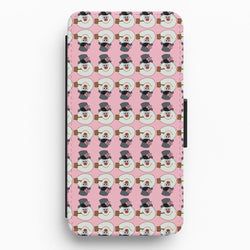 Pattern - Snowman Flip / Wallet Phone Case