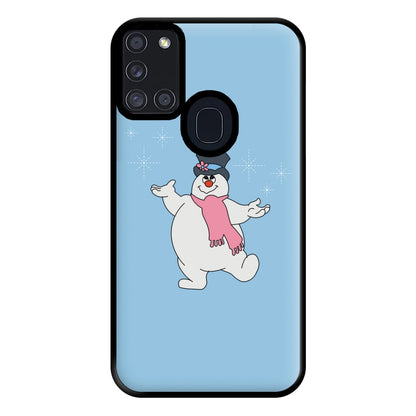 Frosty - Snowman Phone Case for Galaxy A21s