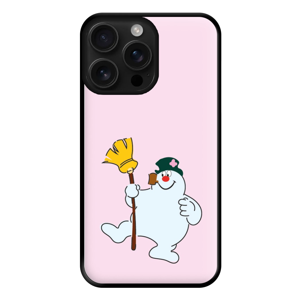 Broom - Snowman Phone Case for iPhone 16 Pro Max