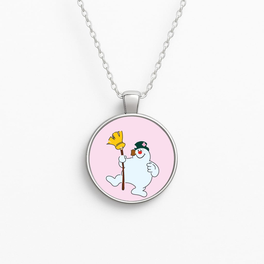 Broom - Snowman Necklace