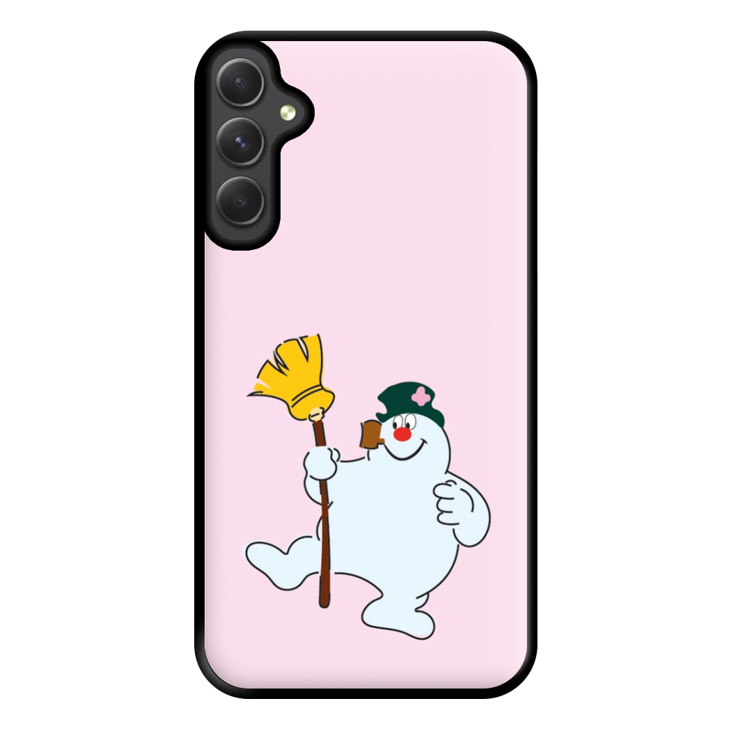 Broom - Snowman Phone Case for Galaxy A54