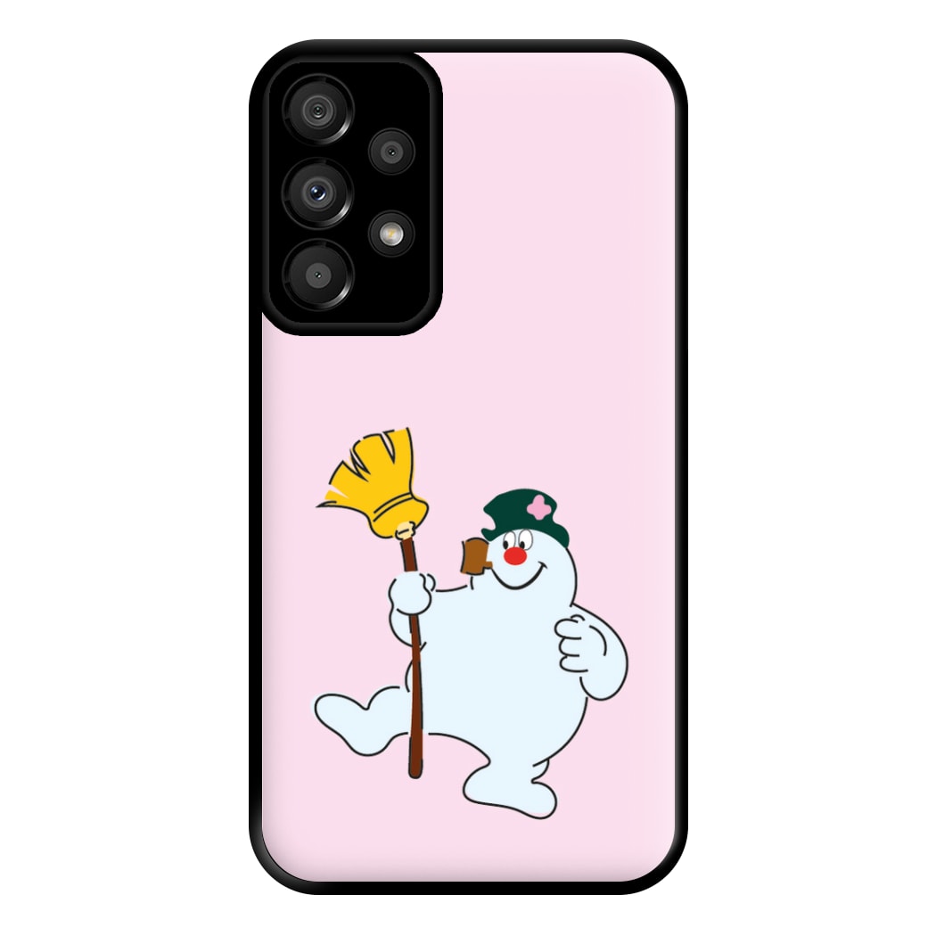 Broom - Snowman Phone Case for Galaxy A33