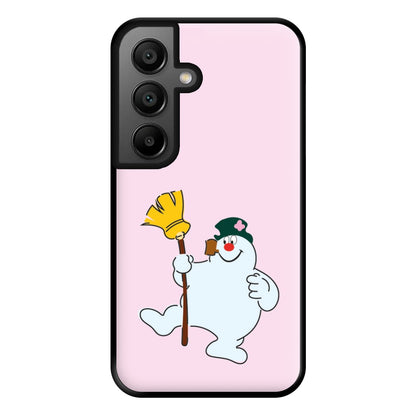 Broom - Snowman Phone Case for Google Pixel 8