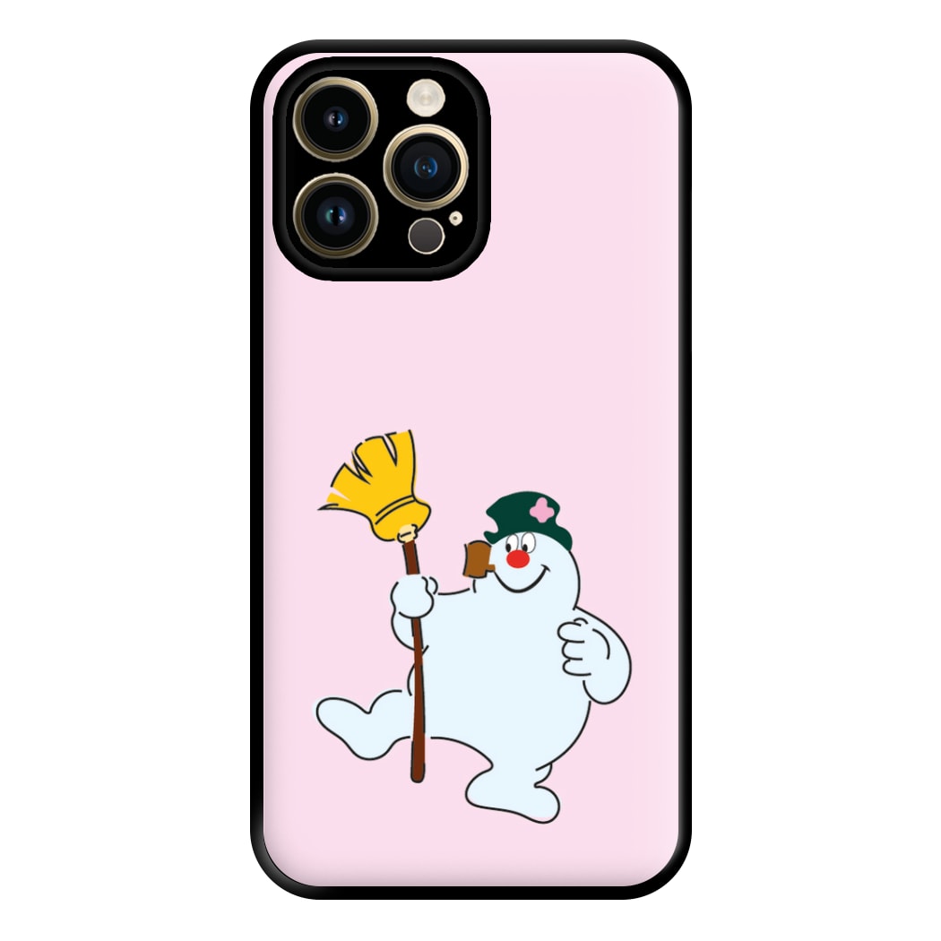 Broom - Snowman Phone Case for iPhone 14 Pro Max