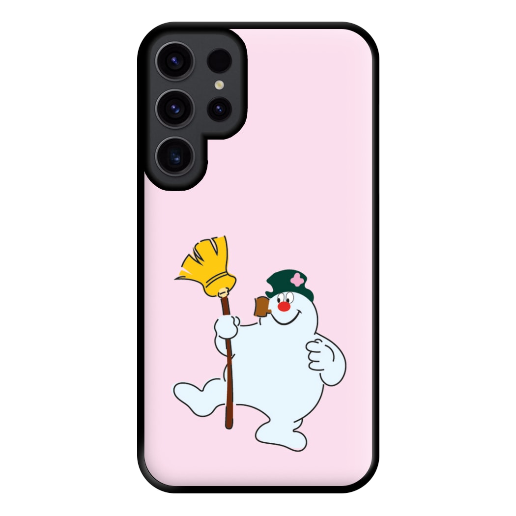 Broom - Snowman Phone Case for Galaxy S23 Ultra