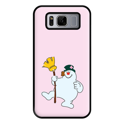 Broom - Snowman Phone Case for Galaxy S8 Plus