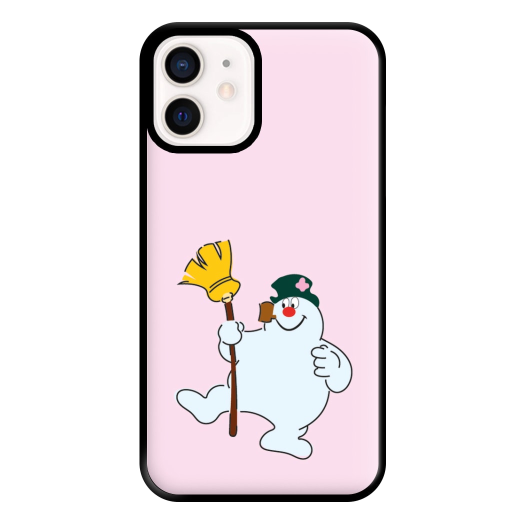 Broom - Snowman Phone Case for iPhone 13 Mini