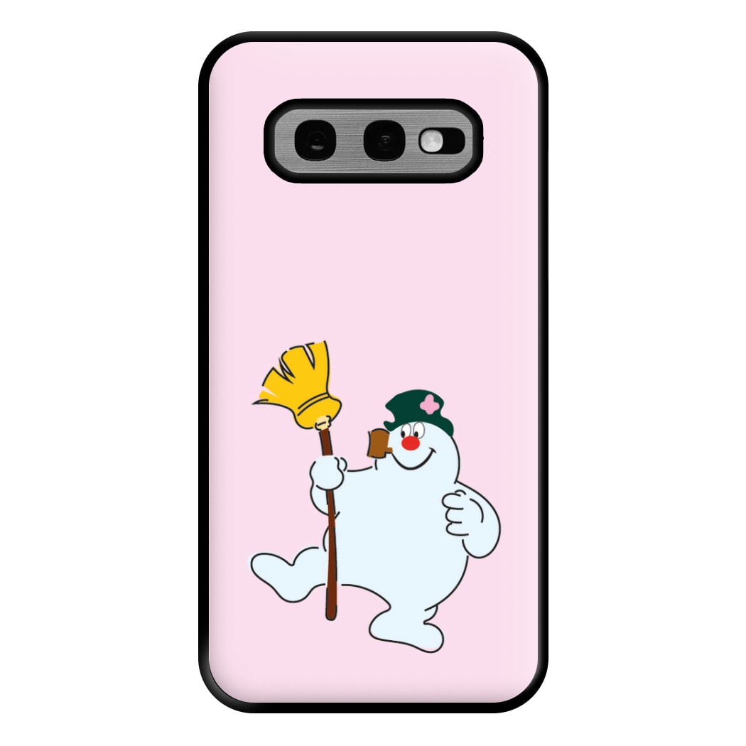 Broom - Snowman Phone Case for Galaxy S10e