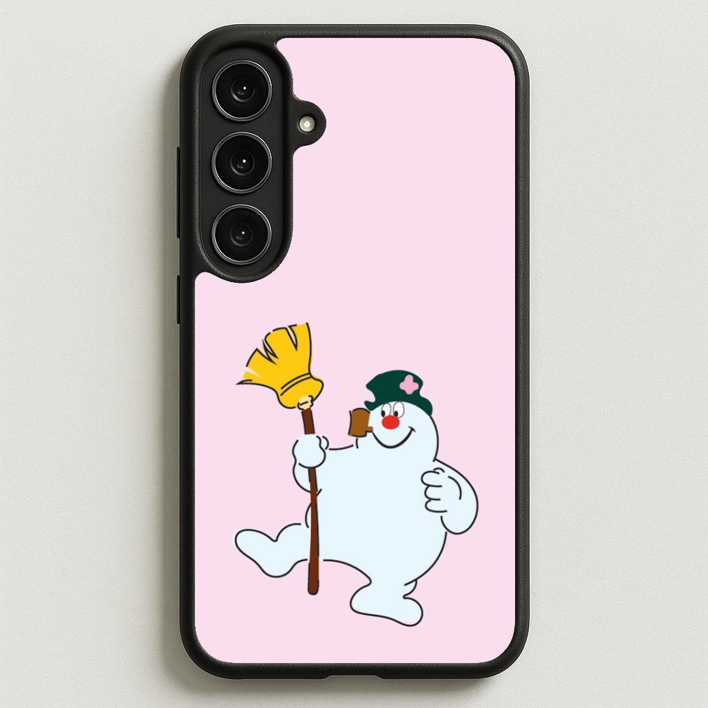 Broom - Snowman Phone Case for Galaxy S25FE