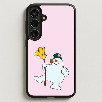 Broom - Snowman Phone Case for Galaxy S25FE