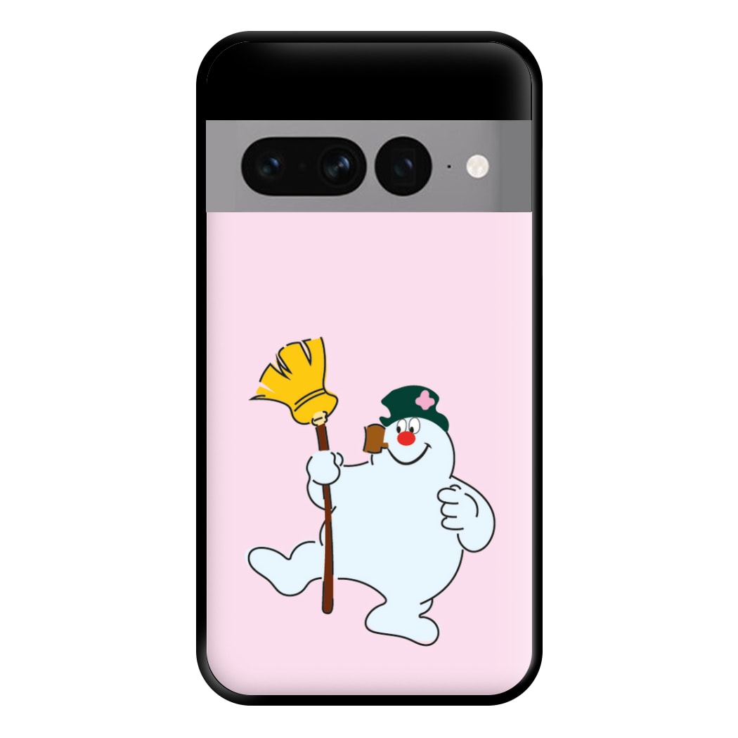 Broom - Snowman Phone Case for Google Pixel 7 Pro