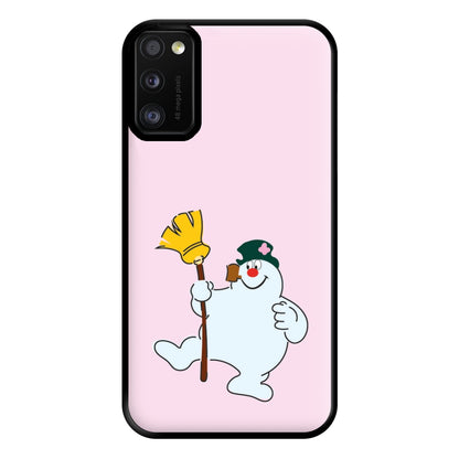 Broom - Snowman Phone Case for Galaxy A41