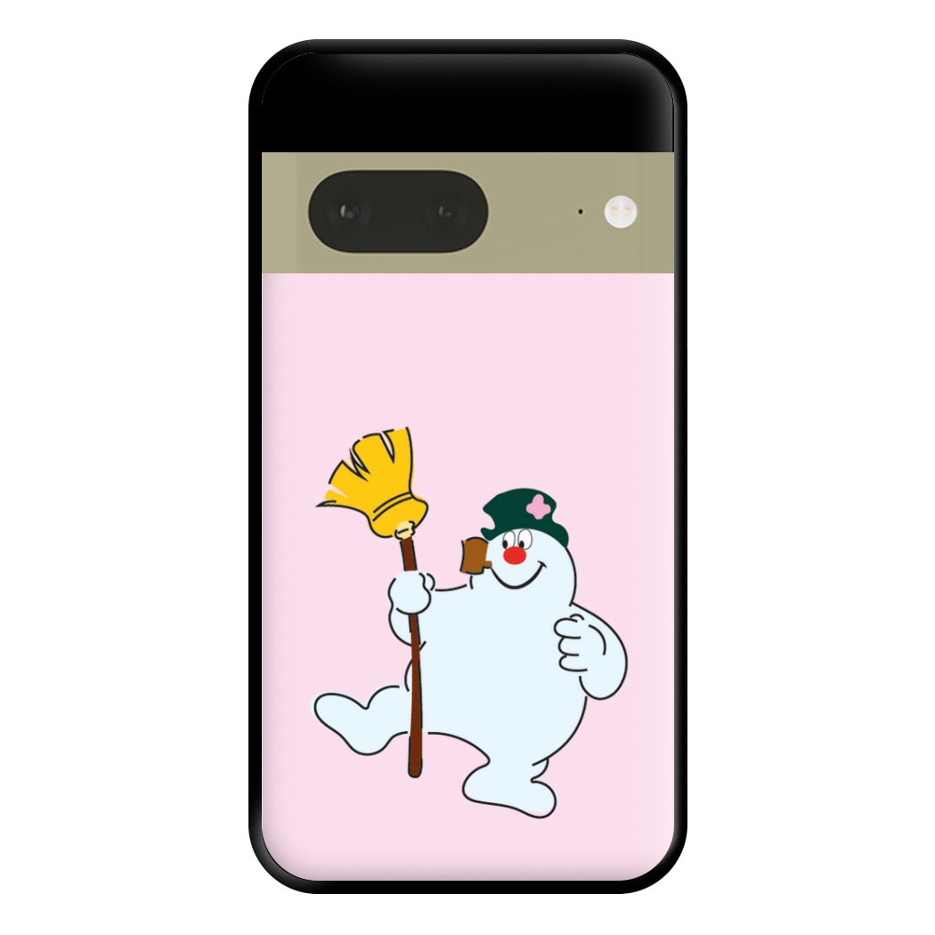 Broom - Snowman Phone Case for Google Pixel 7a