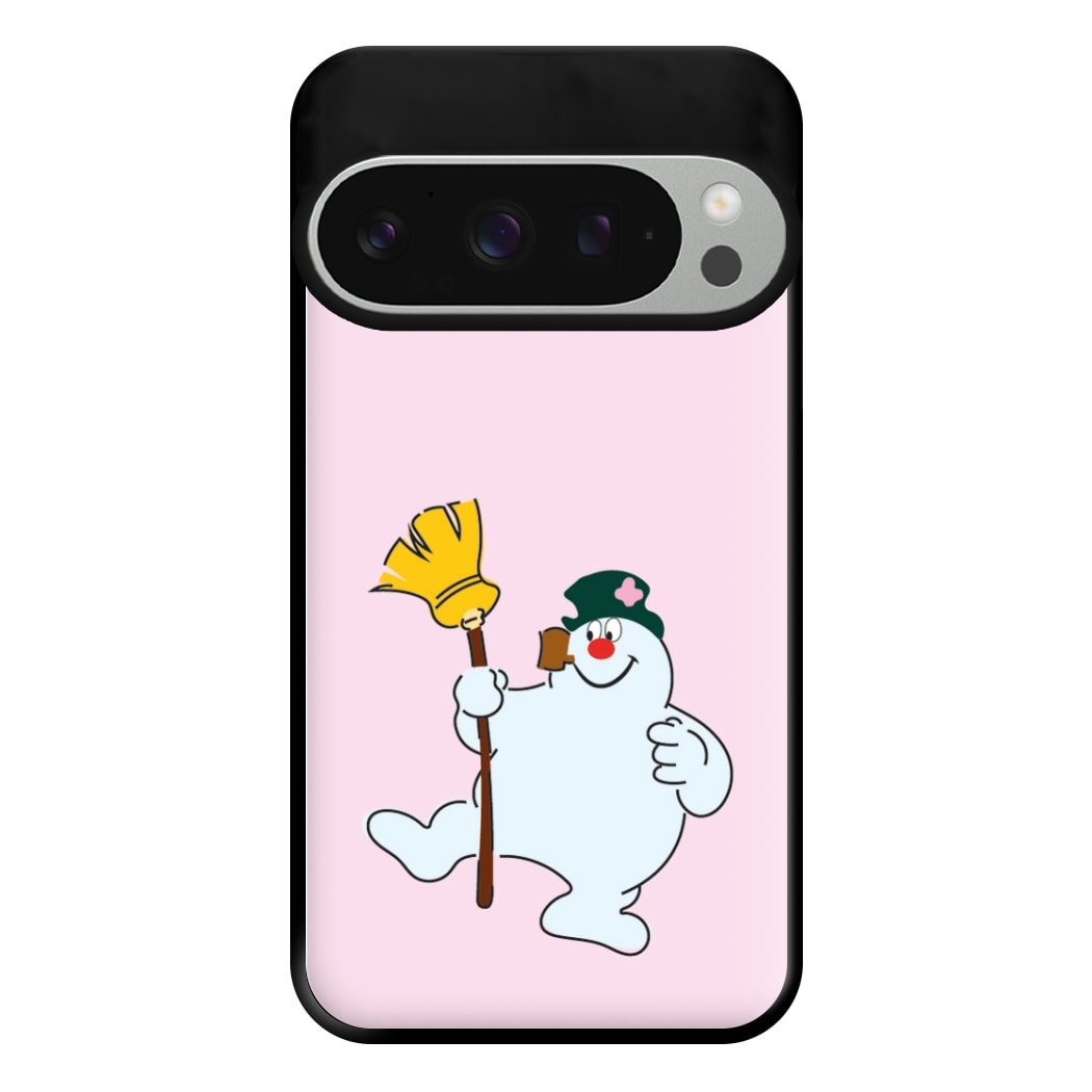 Broom - Snowman Phone Case for Google Pixel 9 Pro XL