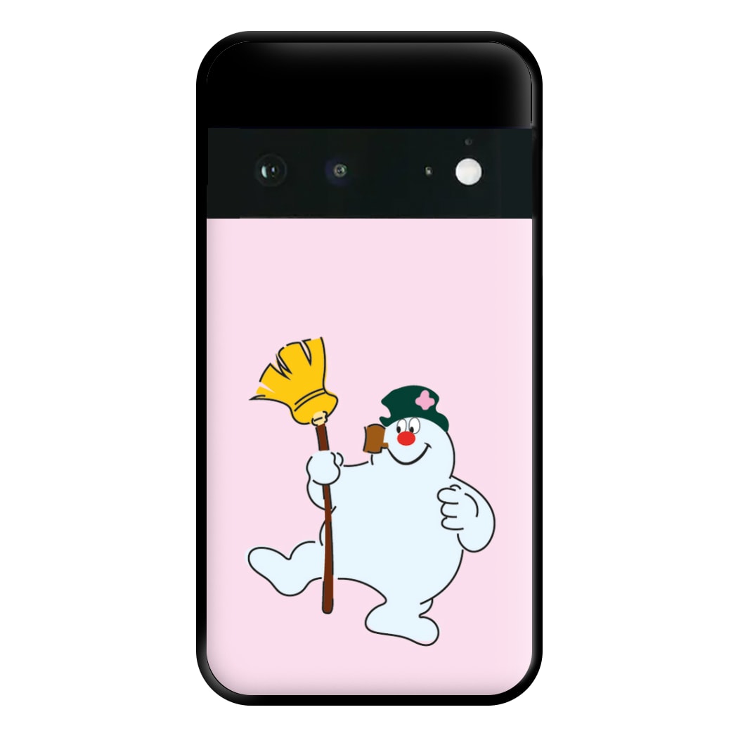 Broom - Snowman Phone Case for Google Pixel 6a